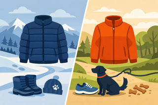 Alternative Down vs Fleece Jacket for Dog Walks