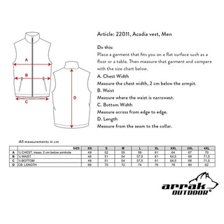 Acadia Men Softshell Training Vest - (Olive)