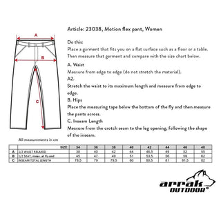 Motion Flex Pant Lady Olive (Long)