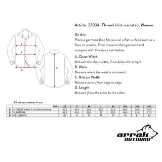 Flannel Insulated shirt Lady (Brown)