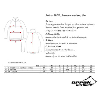 Merino Wool & Bamboo Men Top (Long Sleeve)