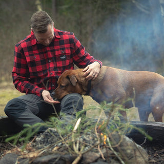 Canada Flannel Long-Sleeve Men's (Red) - Arrak Outdoor USA