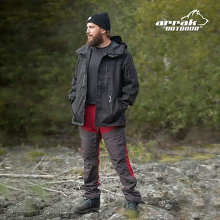 Hybrid Pants Men (Dark Red) - Arrak Outdoor USA
