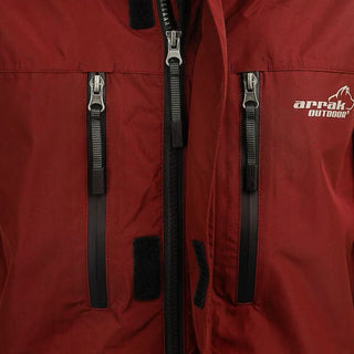 Protective Rain Jacket Men (Dark Red) - Arrak Outdoor USA