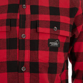 Flannel Insulated shirt Men (Red) - Arrak Outdoor USA