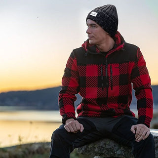 Canada Unisex Fleece Jacket (Red) - Arrak Outdoor USA