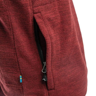 Hiker Fleece Jacket Men (Dark Red Mélange) - Arrak Outdoor USA