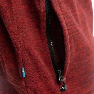 Hiker Fleece Jacket Men (Dark Red Mélange) - Arrak Outdoor USA