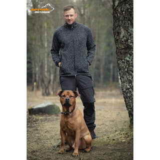 Adventure Fleece Men (Black Mélange) - Arrak Outdoor USA