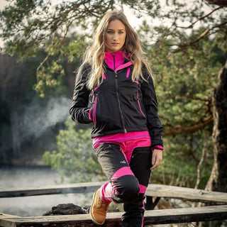 AKKA Lady Softshell Jacket (Black/Pink) - Arrak Outdoor USA