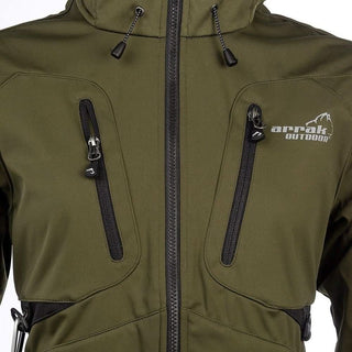 AKKA Unisex Softshell Jacket (Olive) - Arrak Outdoor USA