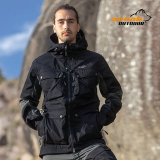 Hybrid Men's Jacket (Black) - Arrak Outdoor USA