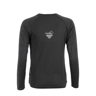 Action Training Long Sleeve Top Woman (Black-Mélange)