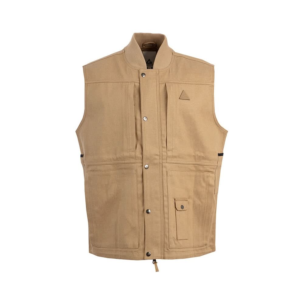 khaki＊Skiers Knit Ethnic Long Vest Enhance Your Workwear with Unisex Garphyttan Crafter Work Vest in